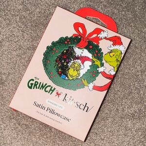 Kitsch The Grinch Satin Pillowcase - Festive Green